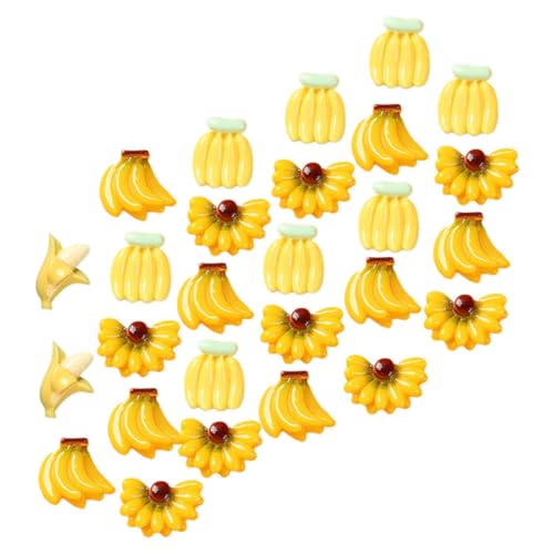 TOBBOMEY 100Stücke Bananen Modell Lebensechte Gefälschte Dekoration Früchte Fotografie Requisiten Simulation für Haushalte Restaurants und Lebensmittelgeschäfte von TOBBOMEY