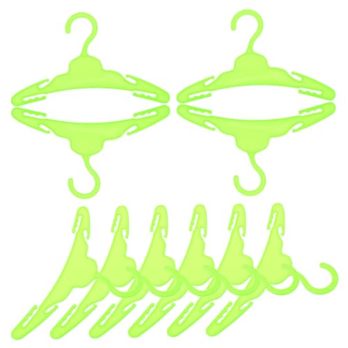 TOBBOMEY 10St Puppenaufhänger Kleiderbügel Stoffwindeln für Meine Lebenspuppe wiedergeborene Puppe puppenkleiderschrank Puppenhänger Mini-Puppen-Aufhänger Puppenkleiderhalter Green TOBBOMEY 10St Puppenaufhänger Kleiderbügel Stoffwindeln für Meine Lebenspuppe wiedergeborene Puppe puppenkleiderschrank Puppenhänger Mini-Puppen-Aufhänger Puppenkleiderhalter Green von TOBBOMEY