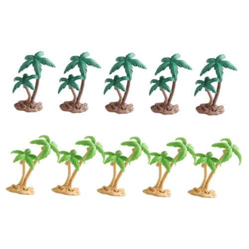 TOBBOMEY 10pcs Mini Coconut Baum Modelle Künstliche Bäume und Leicht für Sandtisch Decor von TOBBOMEY