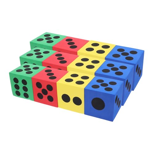 TOBBOMEY 12 Große, Übergroßes Spiel, Klassische Tragbare Für Das Klassenzimmer Thema, Extra Riesige Platz Tombola Aktivitätsspielwürfel, Mehrseitige Event Eva Dekoration, Trinkwürfel TOBBOMEY 12 Große, Übergroßes Spiel, Klassische Tragbare Für Das Klassenzimmer Thema, Extra Riesige Platz Tombola Aktivitätsspielwürfel, Mehrseitige Event Eva Dekoration, Trinkwürfel von TOBBOMEY