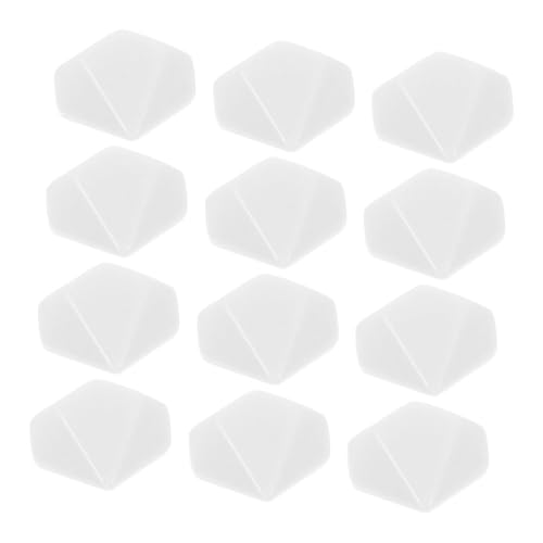 TOBBOMEY 12 Stück Blanke Acrylwürfel mit Glatter Oberfläche zum Gravieren Vielseitige DIY spielsteine für Brettspiele Lernwerkzeuge und Unterricht Langlebig und Robust aus Acryl von TOBBOMEY