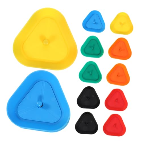 TOBBOMEY 12 Stück Kartenhalter Kronen Kartenspiel Dreieckige Karten Spielhalter Kartenhalter Kartenspielhalter Kartentabletts Für Spielkarten Spielkartentablett Kartendreieckhalter von TOBBOMEY