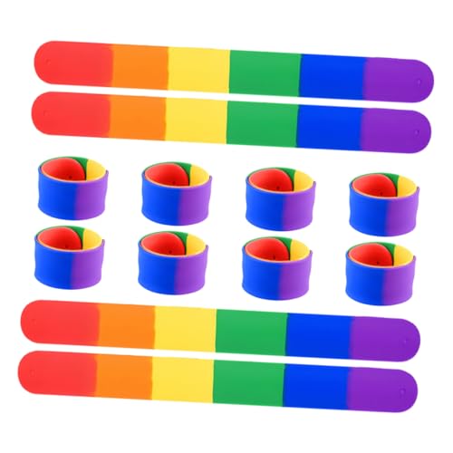 TOBBOMEY 12 Stück Lgbt Pride Handgelenkbänder für Kindergeburtstagsfeiern und Festlichkeiten Wiederverwendbare Party Dekorationen TOBBOMEY 12 Stück Lgbt Pride Handgelenkbänder für Kindergeburtstagsfeiern und Festlichkeiten Wiederverwendbare Party Dekorationen von TOBBOMEY