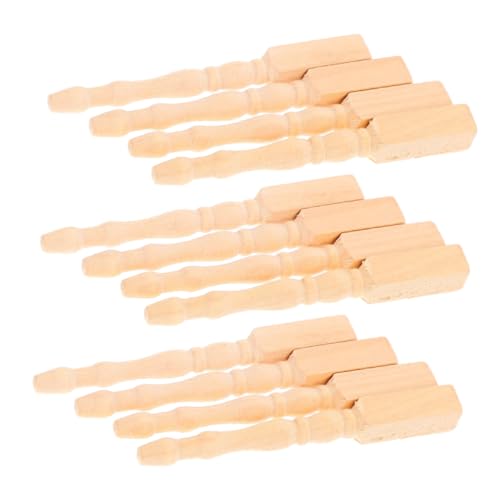 TOBBOMEY 12 Stück Maßstab für Puppenhausmöbel Realistische Handgefertigte Mini Tischfüße Vielseitig Kompatibel und Einfach zu Montieren TOBBOMEY 12 Stück Maßstab für Puppenhausmöbel Realistische Handgefertigte Mini Tischfüße Vielseitig Kompatibel und Einfach zu Montieren von TOBBOMEY
