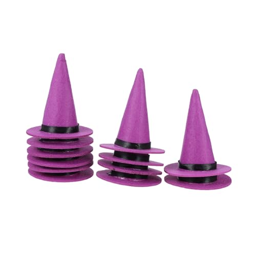 TOBBOMEY 12 Stück Mini Filz Hexenhüte Halloween Party Deko Flaschenaufsätze Cupcake Topper Robuste Bastel Hüte für Diy Projekte und Festliche Tischdekorationen TOBBOMEY 12 Stück Mini Filz Hexenhüte Halloween Party Deko Flaschenaufsätze Cupcake Topper Robuste Bastel Hüte für Diy Projekte und Festliche Tischdekorationen von TOBBOMEY