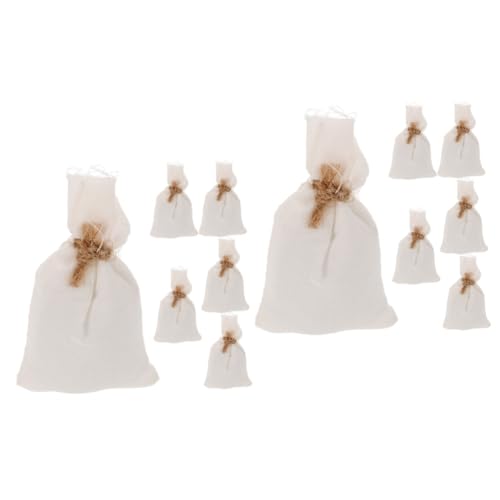 TOBBOMEY 12 Stück Puppenhaus Tasche, Mini Lebensmittelsack, Puppenhaus Mini Tasche, Puppenhaus Lebensmitteltaschen, Puppenhaus Küchenzubehör, Baumwoll Mini Tasche, Miniatur Ornament, Mini TOBBOMEY 12 Stück Puppenhaus Tasche, Mini Lebensmittelsack, Puppenhaus Mini Tasche, Puppenhaus Lebensmitteltaschen, Puppenhaus Küchenzubehör, Baumwoll Mini Tasche, Miniatur Ornament, Mini von TOBBOMEY