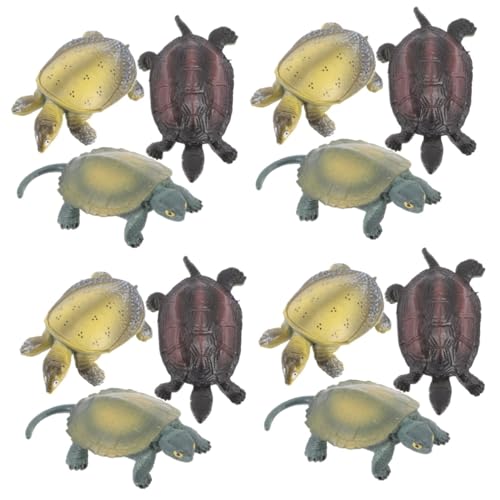 TOBBOMEY 12 Stück Schildkrötenmodelle, Realistische Tierspielzeuge, Kleine Tiere, Schildkrötendekorationen, Realistische Tiere, Schildkrötenornament, Kognitives Spielzeug Für Kinder, TOBBOMEY 12 Stück Schildkrötenmodelle, Realistische Tierspielzeuge, Kleine Tiere, Schildkrötendekorationen, Realistische Tiere, Schildkrötenornament, Kognitives Spielzeug Für Kinder, von TOBBOMEY