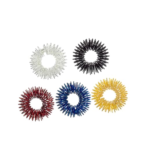 TOBBOMEY 12 Stück Teiliges Akupressur Massage für Finger mit Farben Edelstahl Faszienringe zur Durchblutungsförderung und Stressabbau Fördert Konzentration und Lindert Fingerermüdung TOBBOMEY 12 Stück Teiliges Akupressur Massage für Finger mit Farben Edelstahl Faszienringe zur Durchblutungsförderung und Stressabbau Fördert Konzentration und Lindert Fingerermüdung von TOBBOMEY