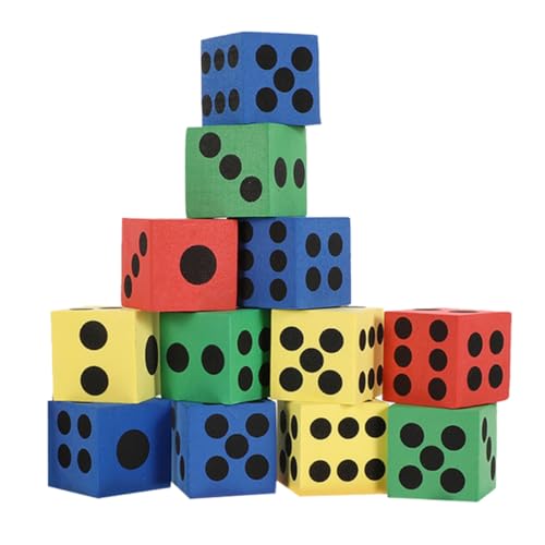 TOBBOMEY 12 Stück Teiliges Bunte Schaumstoffwürfel Große Zahlenwürfel und Leicht für Lernspiele Party Spielset Indoor Outdoor Geeignet Zufällige Farbe Zufällige Farbe TOBBOMEY 12 Stück Teiliges Bunte Schaumstoffwürfel Große Zahlenwürfel und Leicht für Lernspiele Party Spielset Indoor Outdoor Geeignet Zufällige Farbe Zufällige Farbe von TOBBOMEY