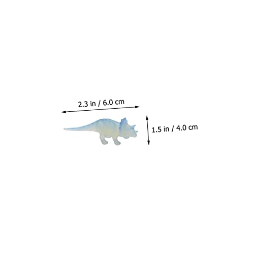TOBBOMEY 12 Stück Teiliges Dinosaurier Modell mit Leuchtenden Nachtlicht Figuren Detailreiches Kunststoffspielzeug Lustige Kreaturen Sammeln für Dinosaurier Mottoparty und Fantasievolles von TOBBOMEY