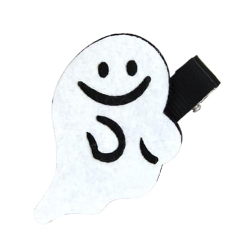 TOBBOMEY 12 Stück Teiliges Halloween Haarnadeln Geistermotiv Schwarz Cartoon Haarklammern Stil Sicher Leicht und Strapazierfähig für Mädchen Party Accessoire von TOBBOMEY