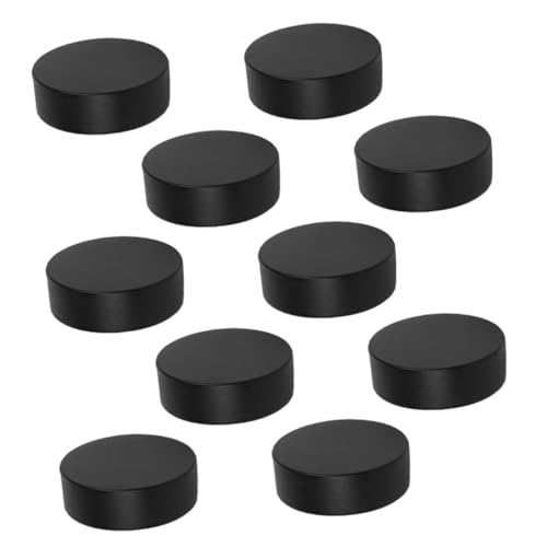 TOBBOMEY 12 Stück Teiliges Mini Eishockey Pucks aus Pu Schaum Geräuscharm und Leicht für Indoor Training und Übungen Realistische Spielsimulation Vielseitiges Sport Partyzubehör von TOBBOMEY