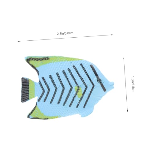 TOBBOMEY 12 Stück Teiliges Realistische Tropische Fisch Modelle aus Hochwertigem Pädagogisches und Dekorative Meerestiere für Vielseitig als Lernspielzeug und Wohnraumdekoration Geeignet von TOBBOMEY