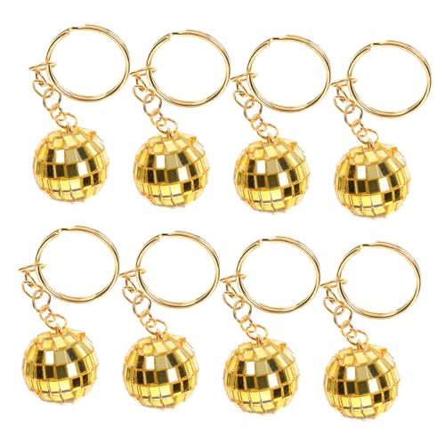 TOBBOMEY 12 Stück Teiliges Retro Disco Schlüsselanhänger Set Goldene Mini spiegelkugeln Vielseitige Party deko für Weihnachten Halloween Auto Taschenanhänger Stilvolle Disco Party Favors TOBBOMEY 12 Stück Teiliges Retro Disco Schlüsselanhänger Set Goldene Mini spiegelkugeln Vielseitige Party deko für Weihnachten Halloween Auto Taschenanhänger Stilvolle Disco Party Favors von TOBBOMEY