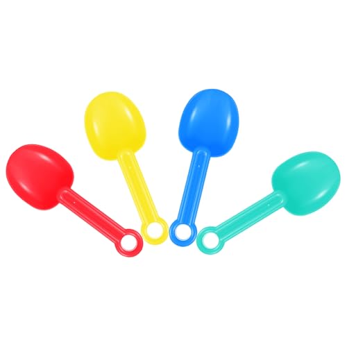 TOBBOMEY 12 Stück Teiliges Sandspielzeug Bunte Kinderschaufeln aus Robustem Ergonomisch Geformt für Strand Sandkasten Fördert Kreativität und Hand Auge koordination Beim von TOBBOMEY
