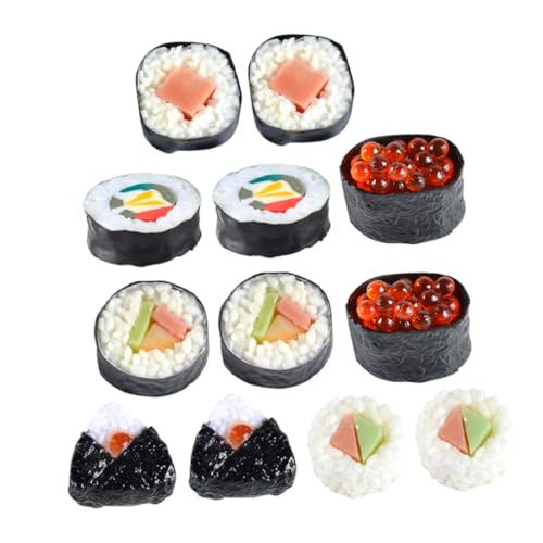 TOBBOMEY 12Stücke Künstliche Sushi Fotorequisiten Realistische Lebensmittelsimulation für Fotografie Ausbildung und Sammlungen Hochwertige Nachbildung Japanischer Sushi Modelle TOBBOMEY 12Stücke Künstliche Sushi Fotorequisiten Realistische Lebensmittelsimulation für Fotografie Ausbildung und Sammlungen Hochwertige Nachbildung Japanischer Sushi Modelle von TOBBOMEY