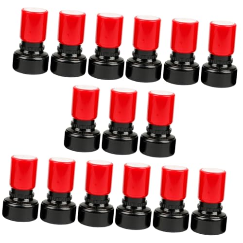 TOBBOMEY 15 Stück Lernuhren Für Kinder, Kinderuhr Stempel, Uhr Musterstempel, Kinderuhr Erkennungsspielzeug, Partygeschenk Stempel, Zeit Lernstempel, Selbstfärbender Stempel, Zeitstempel von TOBBOMEY