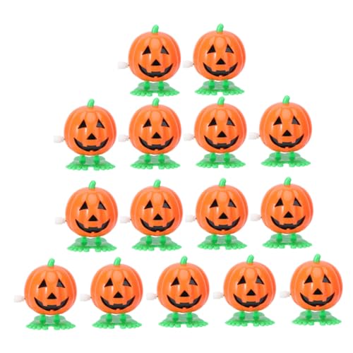TOBBOMEY 15 Stück Teiliges Halloween Aufziehspielzeug Langlebige Jumping Pumpkin Toys Sichere Wind Up Spielzeuge für Lustiges für Halloween Party und Kindergeburtstag von TOBBOMEY