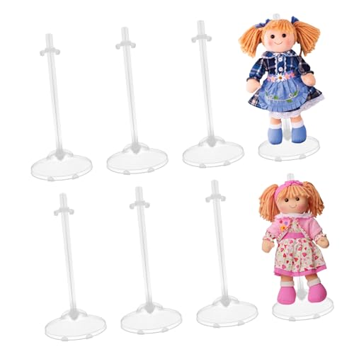 TOBBOMEY 15 Stück Teiliges Puppenständer Transparentem Kunststoff mit Breiter Basis Stabiler Taillenstütze und Glatter Oberfläche für Puppen Spielzeugpräsentation Geeignet für TOBBOMEY 15 Stück Teiliges Puppenständer Transparentem Kunststoff mit Breiter Basis Stabiler Taillenstütze und Glatter Oberfläche für Puppen Spielzeugpräsentation Geeignet für von TOBBOMEY