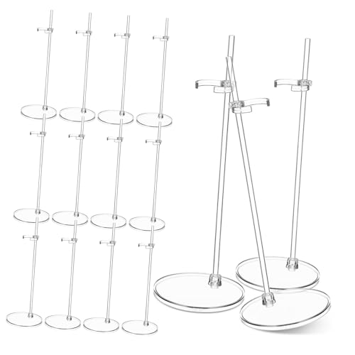 TOBBOMEY 15 Stück Teiliges Puppenständer aus Robustem Transparentem Kunststoff Stabiler Display Halter für Bjd Puppen Actionfiguren und Handgemachte Figuren zur Sicheren Präsentation und TOBBOMEY 15 Stück Teiliges Puppenständer aus Robustem Transparentem Kunststoff Stabiler Display Halter für Bjd Puppen Actionfiguren und Handgemachte Figuren zur Sicheren Präsentation und von TOBBOMEY