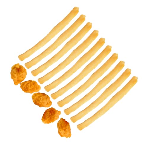 TOBBOMEY 15 Stück Teiliges Spielküche mit Realistischen Pommes Frites und Hähnchen Nuggets Modellen Langlebiges PVC für Jahre für Küchen Restaurantdekoration TOBBOMEY 15 Stück Teiliges Spielküche mit Realistischen Pommes Frites und Hähnchen Nuggets Modellen Langlebiges PVC für Jahre für Küchen Restaurantdekoration von TOBBOMEY