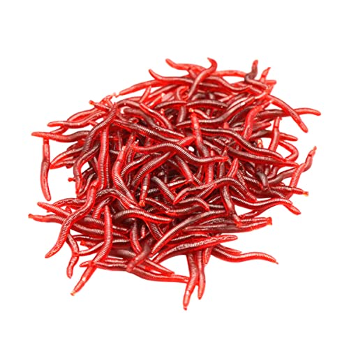 TOBBOMEY 150 Stück Kunstköder, Fischköder, Lebensechte Würmer, Angelbedarf, Angelwürmer, Köder, Süßwasserfischen, Rote Würmer, Süßwasserfischköder, Fischregenwürmer, Fischwürmer, Köder TOBBOMEY 150 Stück Kunstköder, Fischköder, Lebensechte Würmer, Angelbedarf, Angelwürmer, Köder, Süßwasserfischen, Rote Würmer, Süßwasserfischköder, Fischregenwürmer, Fischwürmer, Köder von TOBBOMEY