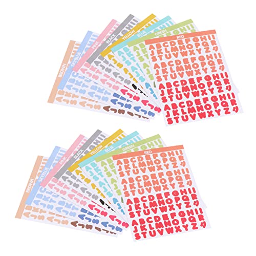 TOBBOMEY 16 Blätter Planer Tagebuch Dekorative Brief Abziehbilder DIY Aufkleber Alphabet Aufkleber TOBBOMEY 16 Blätter Planer Tagebuch Dekorative Brief Abziehbilder DIY Aufkleber Alphabet Aufkleber von TOBBOMEY
