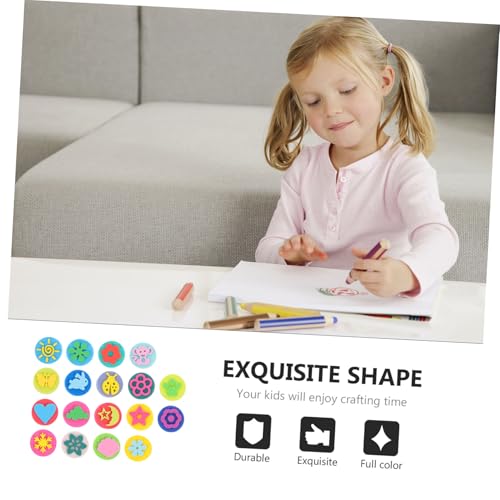 TOBBOMEY 18 Stück Teiliges Doppelseitiges Eva Bunte Graffiti malwerkzeuge für Kindergarten Klare Muster DIY Basteln Geschenk für Junge Mädchen TOBBOMEY 18 Stück Teiliges Doppelseitiges Eva Bunte Graffiti malwerkzeuge für Kindergarten Klare Muster DIY Basteln Geschenk für Junge Mädchen von TOBBOMEY