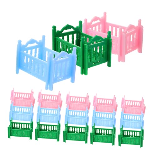 TOBBOMEY 18-teiliges Puppenbett: Puppenhaus-miniaturbett, Möbelmodell, Spielzeug Für Puppen, Kinder, So Tun, Als, Spielhauszubehör – Minibett Für Puppenhaus-Schlafzimmer von TOBBOMEY