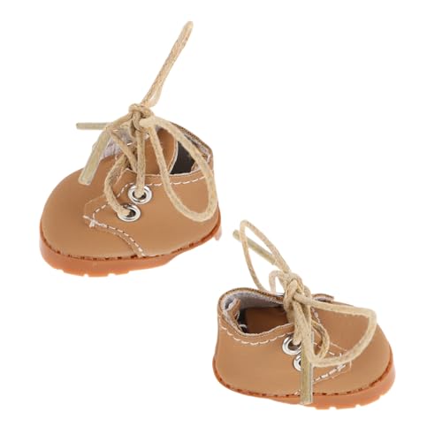 TOBBOMEY 1Paar Puppenschuhe mit Verstellbaren Schnürsenkeln Niedliches Design Weiche Materialien für Puppen Ergänzung für Puppenoutfits und Dekoration von TOBBOMEY