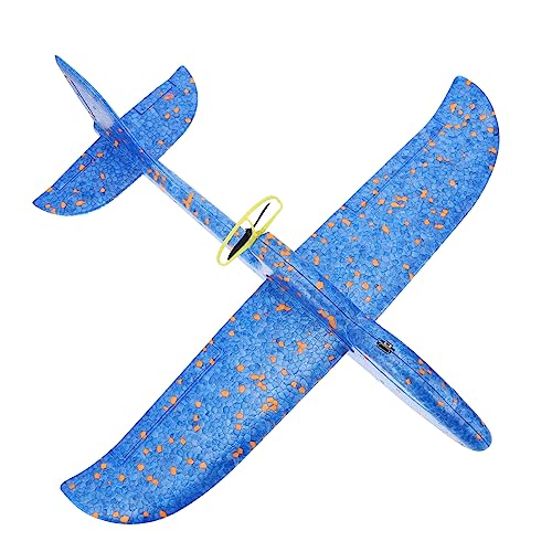 TOBBOMEY 1Stück Elektrisches Flugzeugspielzeug mit LED Lichtern USB Ladbares Modell für Outdoor Spiele Leicht und von TOBBOMEY