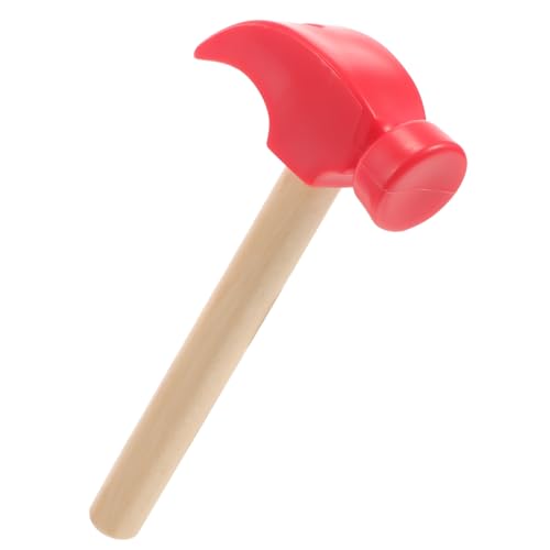 TOBBOMEY 1Stück Handgemachter Holzhammer für Simulationsspielzeug aus Naturholz Fördert Geschicklichkeit und Hand Augen Koordination Tolles für Kleinkinder Robust und Langlebig von TOBBOMEY
