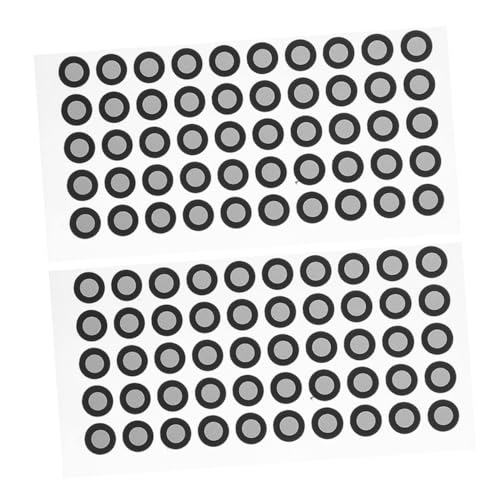 TOBBOMEY 2 Blätter Identifikationspunkt des Scanners Filmaufkleber Weicher Borstenschwamm Beliebter Scanner Zahlenaufkleber Zeichen Für Weicher Eckenschutz Black Reflektierende Folie von TOBBOMEY