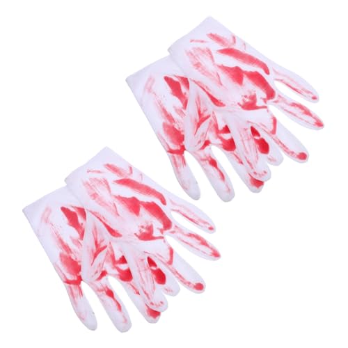 TOBBOMEY 2 Paare Blood Handschuh Requisiten Blutige Handschuhe Für Halloween Gruselige Requisite Halloween Handschuh Beängstigende Requisiten Bluthandschuhe Kostüm Rot Vinyl TOBBOMEY 2 Paare Blood Handschuh Requisiten Blutige Handschuhe Für Halloween Gruselige Requisite Halloween Handschuh Beängstigende Requisiten Bluthandschuhe Kostüm Rot Vinyl von TOBBOMEY
