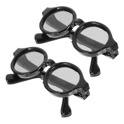 TOBBOMEY 2 Paare Mini-Brillen für Puppen Kunststoff Sonnenbrillen DIY Accessoire Auffällige Eyeglasses für Puppenkleidung Kompatibel mit Kleinen Babypuppen Modisch und Robust TOBBOMEY 2 Paare Mini-Brillen für Puppen Kunststoff Sonnenbrillen DIY Accessoire Auffällige Eyeglasses für Puppenkleidung Kompatibel mit Kleinen Babypuppen Modisch und Robust von TOBBOMEY