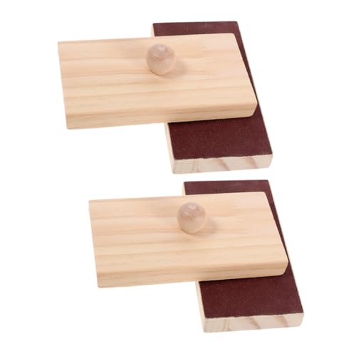 TOBBOMEY 2 Paare Percussion Instrumente Holz Klangbrett mit Sandblock Musikalisches Lernspielzeug für Rhythmusförderung und Frühkindliche Musikentwicklung von TOBBOMEY