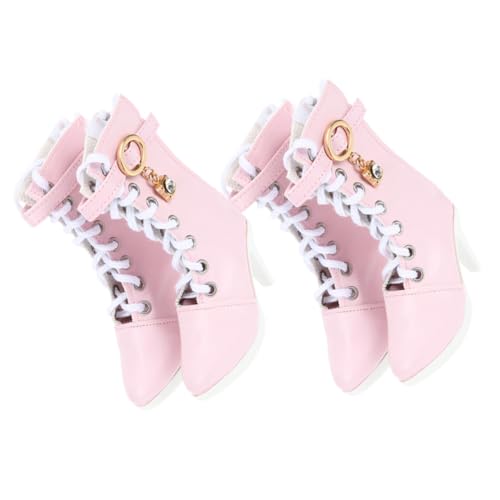 TOBBOMEY 2 Paare Puppen High Heel Stiefel Miniatur Schuhe für Puppen Modische Rosa High Heels Langlebig und Stilvoll Puppenzubehör für Ankleiden TOBBOMEY 2 Paare Puppen High Heel Stiefel Miniatur Schuhe für Puppen Modische Rosa High Heels Langlebig und Stilvoll Puppenzubehör für Ankleiden von TOBBOMEY