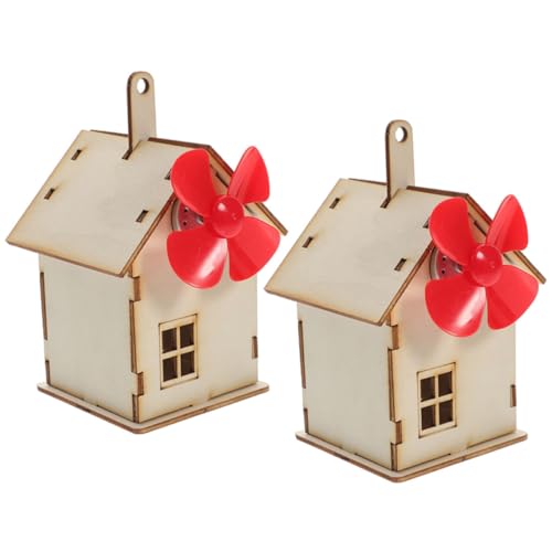 TOBBOMEY 2 Sätze DIY Solar Bausatz Haus für Solar Betriebenes Pädagogisches Fördert Praktisches Denken und Wissenschaftsinteresse Geeignet für Jungen und Mädchen im Schulalter von TOBBOMEY