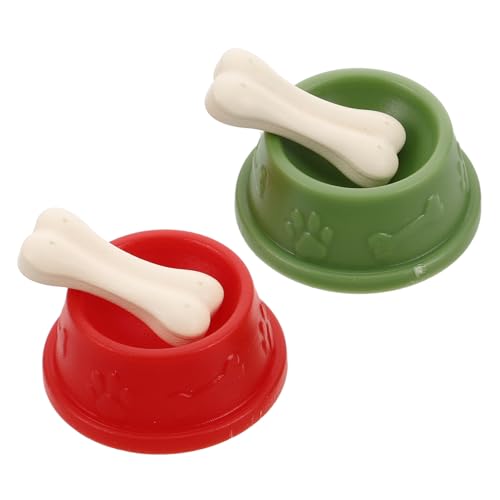 TOBBOMEY 2 Sätze Miniatur Hundeschüssel mit Kleinen Knochen Detailreiche Puppenhaus Haustierzubehör für Jungen Mädchen Fördert Kreative Rollenspiele und Fantasievolles mit Spielzeughunden TOBBOMEY 2 Sätze Miniatur Hundeschüssel mit Kleinen Knochen Detailreiche Puppenhaus Haustierzubehör für Jungen Mädchen Fördert Kreative Rollenspiele und Fantasievolles mit Spielzeughunden von TOBBOMEY