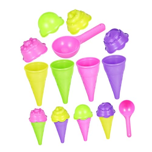 TOBBOMEY 2 Sätze Sandspielzeug Eiscreme Set Tragbare Bunte Plastikformen Leicht Einfach Zu Reinigen Für Indoor Sandkasten Outdoor Strandspaß TOBBOMEY 2 Sätze Sandspielzeug Eiscreme Set Tragbare Bunte Plastikformen Leicht Einfach Zu Reinigen Für Indoor Sandkasten Outdoor Strandspaß von TOBBOMEY