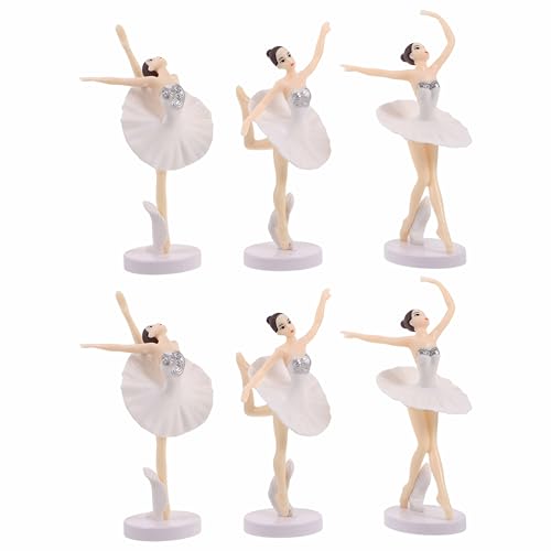 TOBBOMEY 2 Sets Ballerina-mädchen-Figuren Mit Sockel, Realistisches Aussehen, Form, Kuchendekoration, Ballett-mädchen-Statue, Tisch-Ballett-mädchen-Figur TOBBOMEY 2 Sets Ballerina-mädchen-Figuren Mit Sockel, Realistisches Aussehen, Form, Kuchendekoration, Ballett-mädchen-Statue, Tisch-Ballett-mädchen-Figur von TOBBOMEY