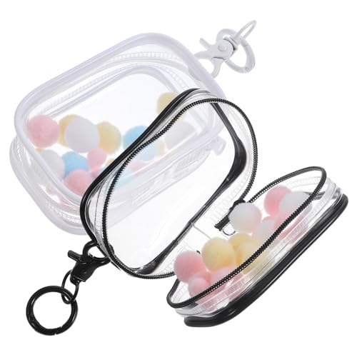 TOBBOMEY 2 Sets Transparente Aufbewahrungstasche Figurenhalter Durchsichtige Vitrine Durchsichtige Figur Puppentasche Puppenaufbewahrungstasche Puppenmodell Aufbewahrungskoffer Handarbeits von TOBBOMEY