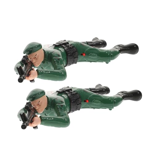 TOBBOMEY 2stücke Crawling Soldier Spielzeug Für Jungen Interaktive Armee Actionfiguren Krabbelspielzeug Für Junge Mädchen Für Eltern-Junge Mädchen-bindung Und Frühes Lernen von TOBBOMEY