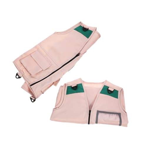 TOBBOMEY 2 Stück Explorer Weste aus Atmungsaktivem Material mit Verstellbarer Passform Multifunktionalen Taschen und Strapazierfähigem Design für Outdoor Rollenspiele und Expeditionen von TOBBOMEY