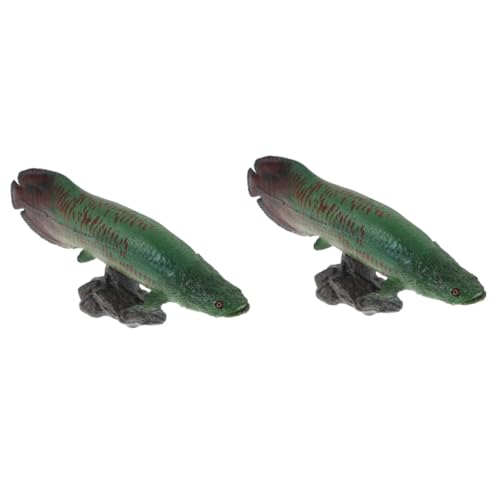 TOBBOMEY 2stücke Adorable Fish Figurine Für Junge Mädchen Dekorative Desktop-Figur Spielzeug Für Kreative Entfaltung Für Zuhause Und Geburtstagsfeiern Fördert Lernen Und Fantasie von TOBBOMEY