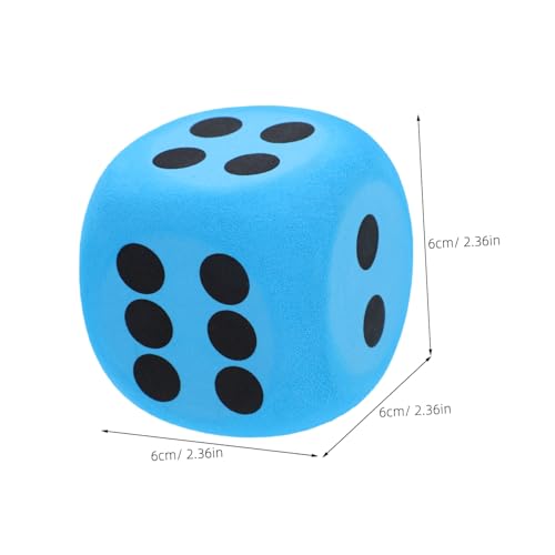 TOBBOMEY 2 Stück Große Eva Schaumwürfel Teiliges Set Kinderfreundlich Leicht Sicher für Klassenzimmer Partyspiele Lernspiele und Spielezubehör von TOBBOMEY