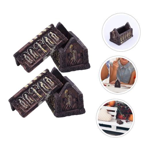 TOBBOMEY 2 Stück Halloween Miniatur Sarg Deko Robuste Resin Coffin Ornamente für Halloween Party Mikro-Landschaft DIY Basteln und Süße Geschenkfüllungen TOBBOMEY 2 Stück Halloween Miniatur Sarg Deko Robuste Resin Coffin Ornamente für Halloween Party Mikro-Landschaft DIY Basteln und Süße Geschenkfüllungen von TOBBOMEY