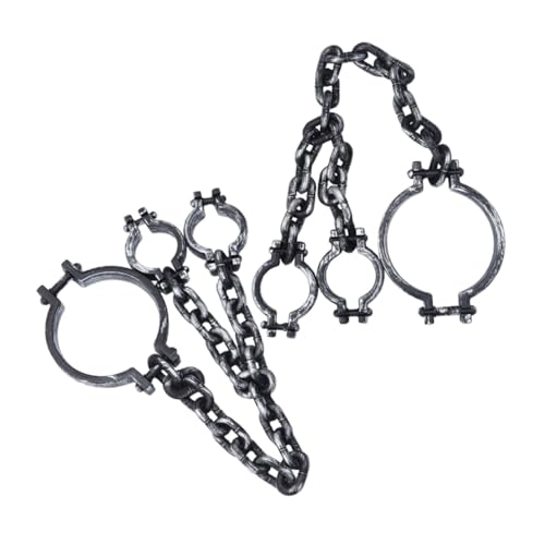 TOBBOMEY 2 Stück Halloween Spuk-handschellen aus Kunststoff Realistische Gefängnisfesseln für Halloween Cosplay Requisiten Gruselige Party-dekoration Einfach an Auszuziehen Langlebig und TOBBOMEY 2 Stück Halloween Spuk-handschellen aus Kunststoff Realistische Gefängnisfesseln für Halloween Cosplay Requisiten Gruselige Party-dekoration Einfach an Auszuziehen Langlebig und von TOBBOMEY