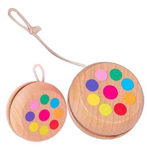 TOBBOMEY 2 Stück Holz Yo Yo Teilig Finger Kleines Glattes Design Fördert Geschicklichkeit und Spaß Robustes Holzmaterial Geeignet für Pädagogisches und Freundschaftsspielzeug TOBBOMEY 2 Stück Holz Yo Yo Teilig Finger Kleines Glattes Design Fördert Geschicklichkeit und Spaß Robustes Holzmaterial Geeignet für Pädagogisches und Freundschaftsspielzeug von TOBBOMEY