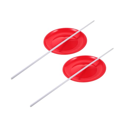 TOBBOMEY 2 Stück Juggling Plate mit Kleinem Juggling Stick Stabile und Präzise Spinning Plates für Bühnenperformance und Zirkusakrobatik für Anfänger und Profi Spieler TOBBOMEY 2 Stück Juggling Plate mit Kleinem Juggling Stick Stabile und Präzise Spinning Plates für Bühnenperformance und Zirkusakrobatik für Anfänger und Profi Spieler von TOBBOMEY